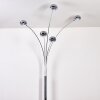 Lampadaire Nikkala Chrome, Blanc, 5 lumières