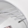 Lampadaire Nikkala Chrome, Blanc, 5 lumières