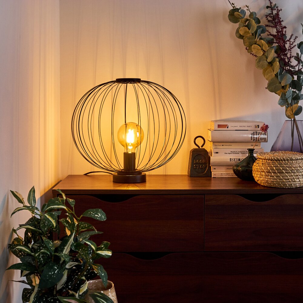 Lampe de table Wharua Noir, 1 lumière main product photo