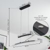 Suspension Balcairn LED Noir, 4 lumières