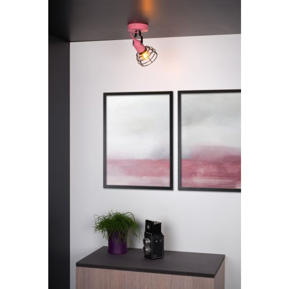 Plafonnier Lucide Pola Rose, Noir, 1 lumière main product photo