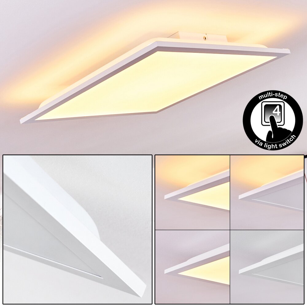 Panneau LED Badia Blanc, 2 lumières main product photo