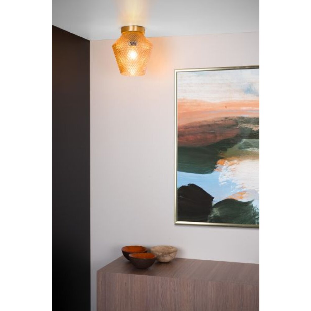 Plafonnier Lucide ROSALIND Laiton, 1 lumière main product photo