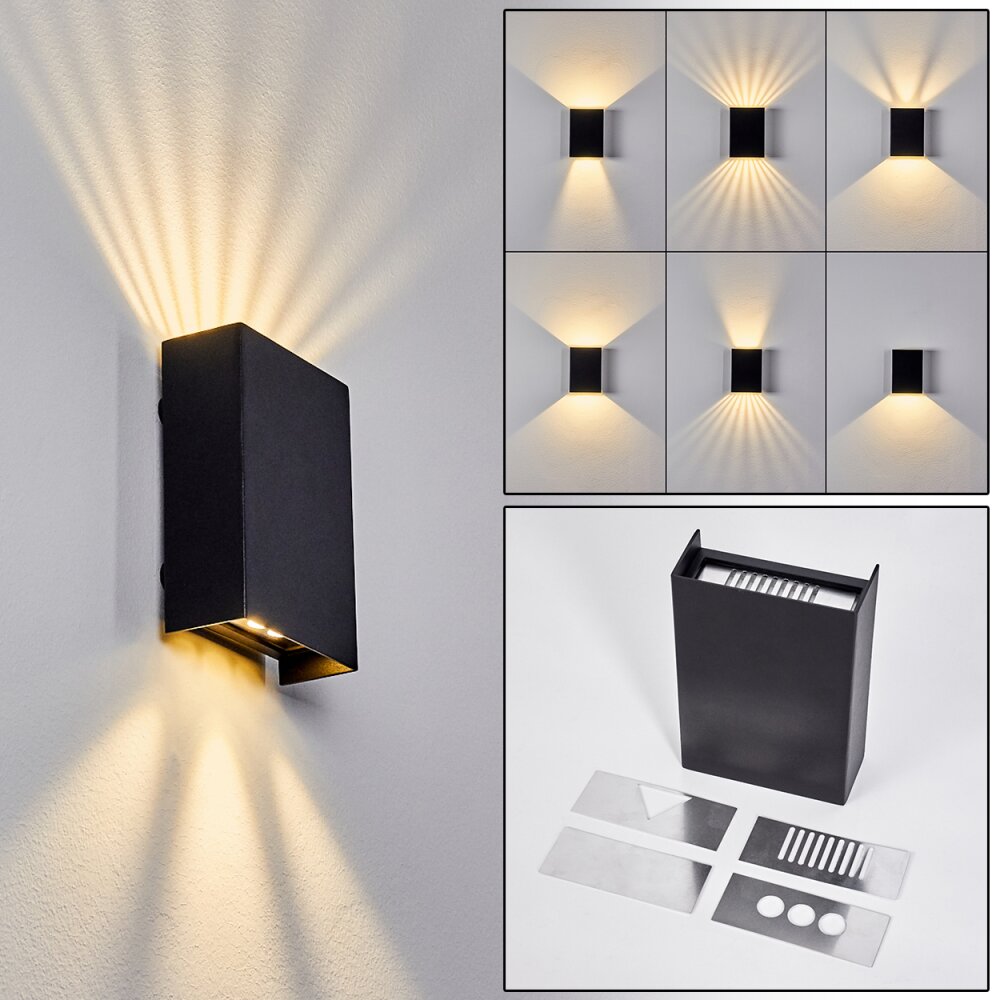 Applique murale Benin LED Noir, 1 lumière main product photo
