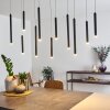 Suspension Porquera LED Noir, 11 lumières