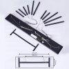Suspension Porquera LED Noir, 11 lumières