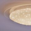 Plafonnier Cure LED Blanc, 1 lumière, Télécommandes, Changeur de couleurs