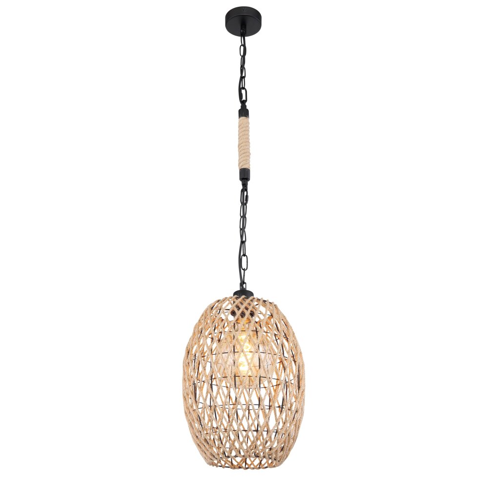 Suspension Globo HALIA Brun, Noir, 1 lumière main product photo
