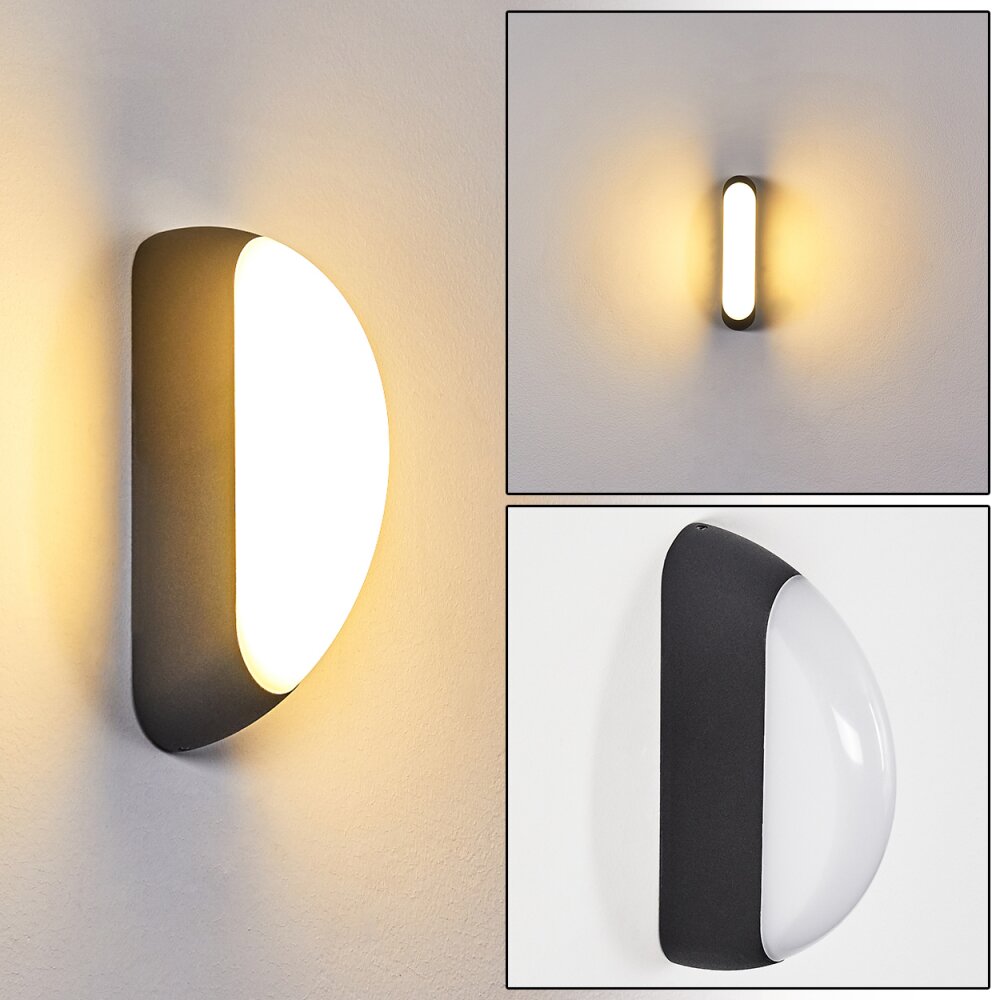 Applique murale d'extérieur Arvier LED Noir, 1 lumière main product photo