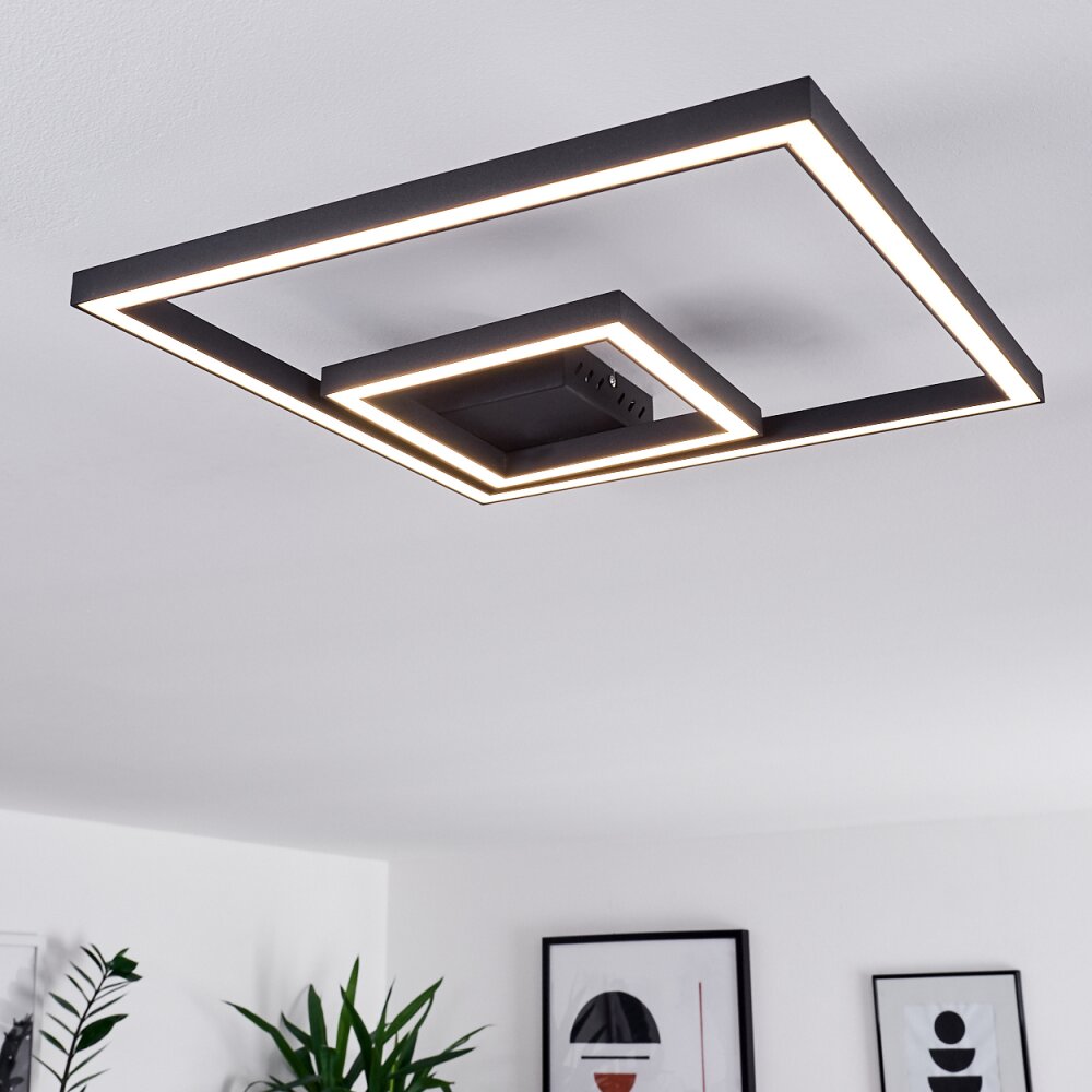 Plafonnier Cavareno LED Noir, 1 lumière main product photo