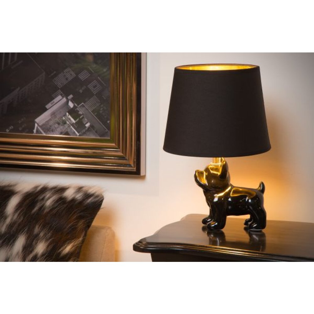 Lampe de table Lucide SIR WINSTON Noir, 1 lumière main product photo