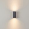 Applique murale d'extérieur Kingstown Anthracite, 2 lumières