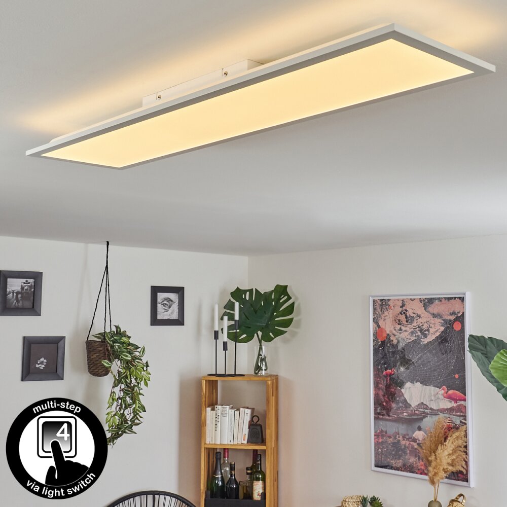 Panneau LED Nexo Blanc, 2 lumières main product photo