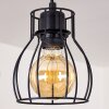 Plafonnier Gondo Bois foncé, Noir, 4 lumières