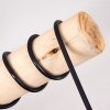 Plafonnier Gondo Bois clair, Noir, 4 lumières