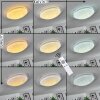 Plafonnier Rosenga LED Blanc, 1 lumière, Télécommandes