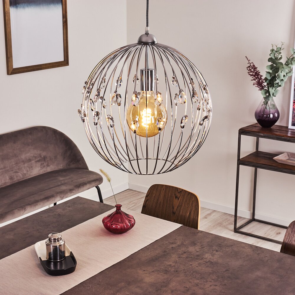 Suspension Tawasu Chrome, 1 lumière main product photo