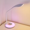 Lampe de table Paphos LED Blanc, 1 lumière, Changeur de couleurs