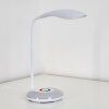 Lampe de table Paphos LED Blanc, 1 lumière, Changeur de couleurs