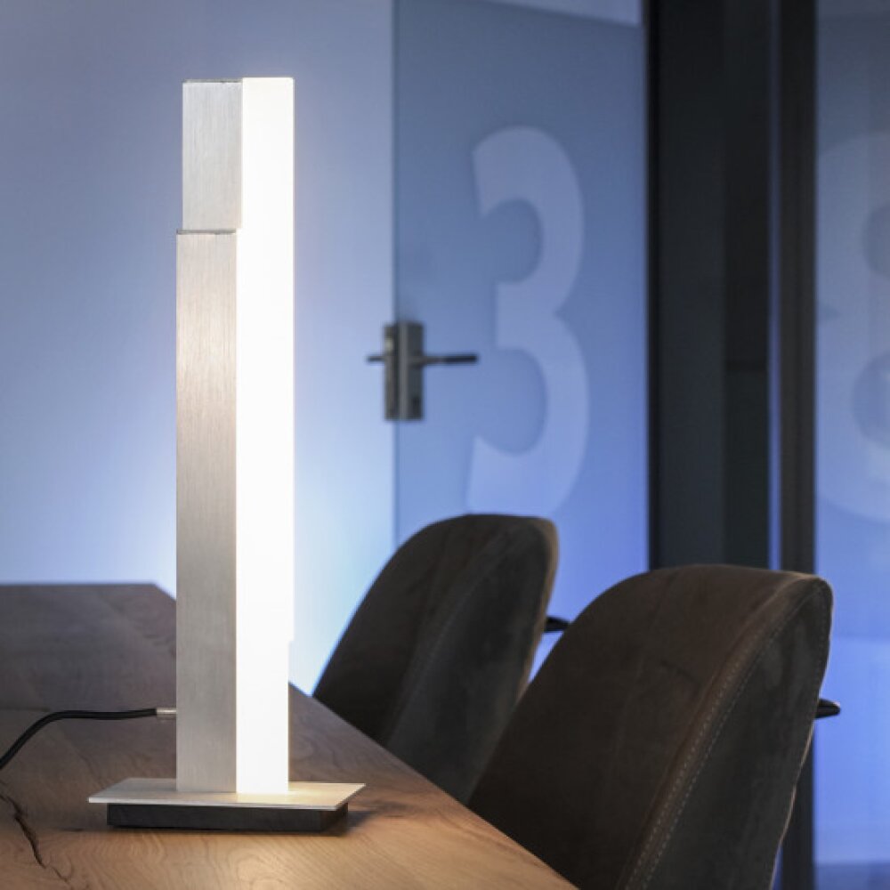 Lampe de table Paul Neuhaus Q-TOWER LED Aluminium, 2 lumières, Télécommandes main product photo