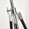 Lampadaire Honoa Chrome, Noir, 1 lumière
