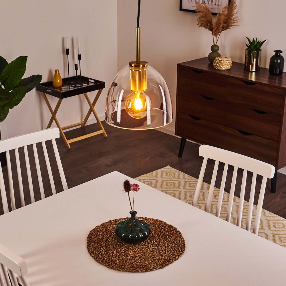 Suspension Karo Laiton, 1 lumière main product photo