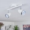 Plafonnier Idlewild LED Chrome, Blanc, 2 lumières