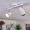 Plafonnier Idlewild LED Chrome, Blanc, 2 lumières