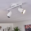 Plafonnier Idlewild LED Chrome, Blanc, 2 lumières