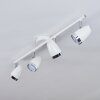 Plafonnier Idlewild LED Chrome, Blanc, 4 lumières