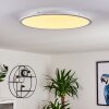 Panneau LED Sani Blanc, 1 lumière, Télécommandes