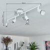 Plafonnier Planes LED Blanc, 4 lumières