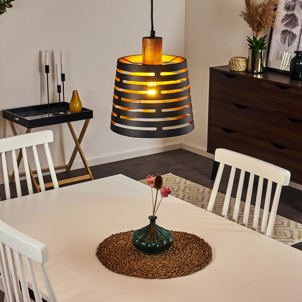 Suspension Strathmore Bois foncé, Noir, 1 lumière main product photo