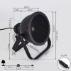 Lampe de table Oghu Noir, 1 lumière