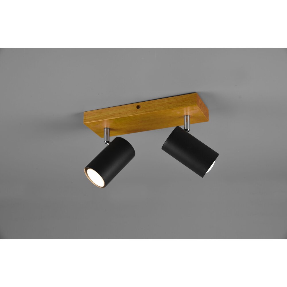 Spot Trio Marley Bois clair, 2 lumières main product photo