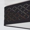 Plafonnier Tallaboa Noir, Blanc, 1 lumière