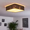 Plafonnier Tallaboa Noir, Blanc, 1 lumière