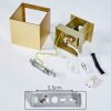 Applique murale Badajoz LED Or, Laiton, 1 lumière