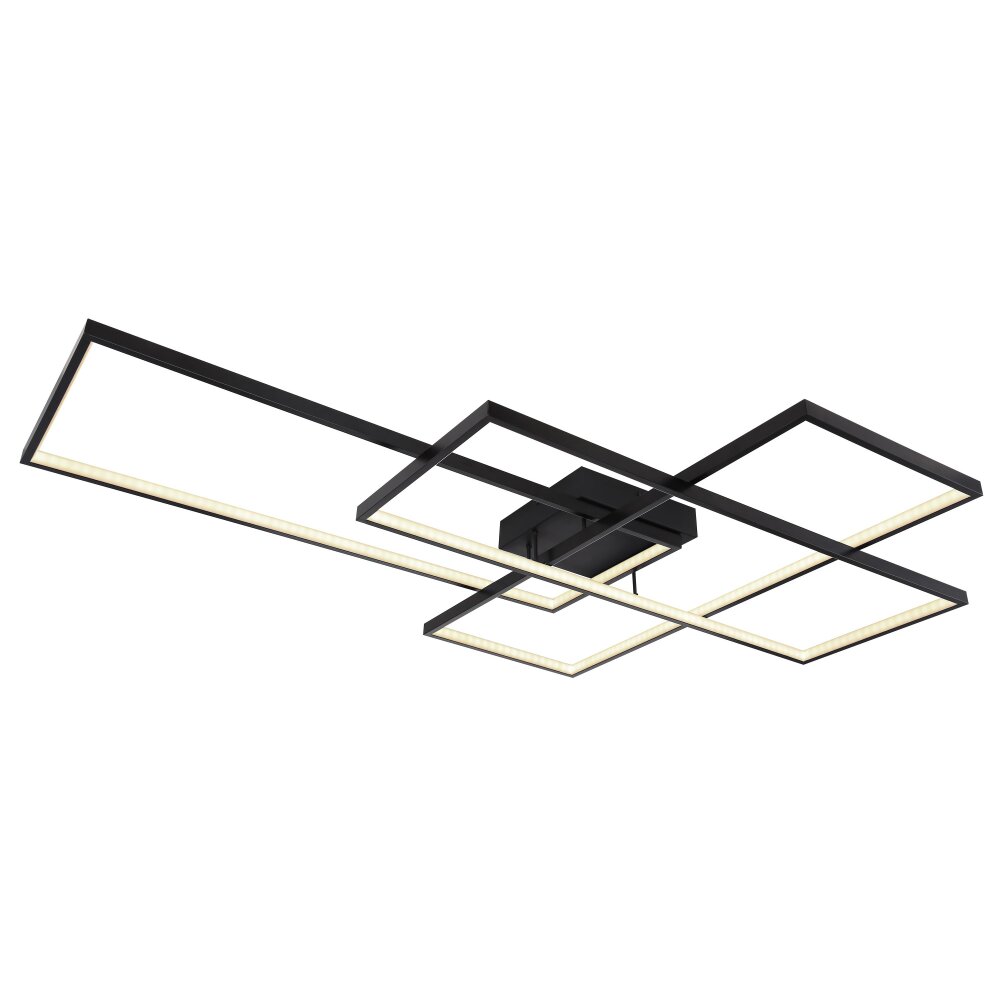 Plafonnier Globo GABRIEL LED Noir, 1 lumière, Télécommandes main product photo