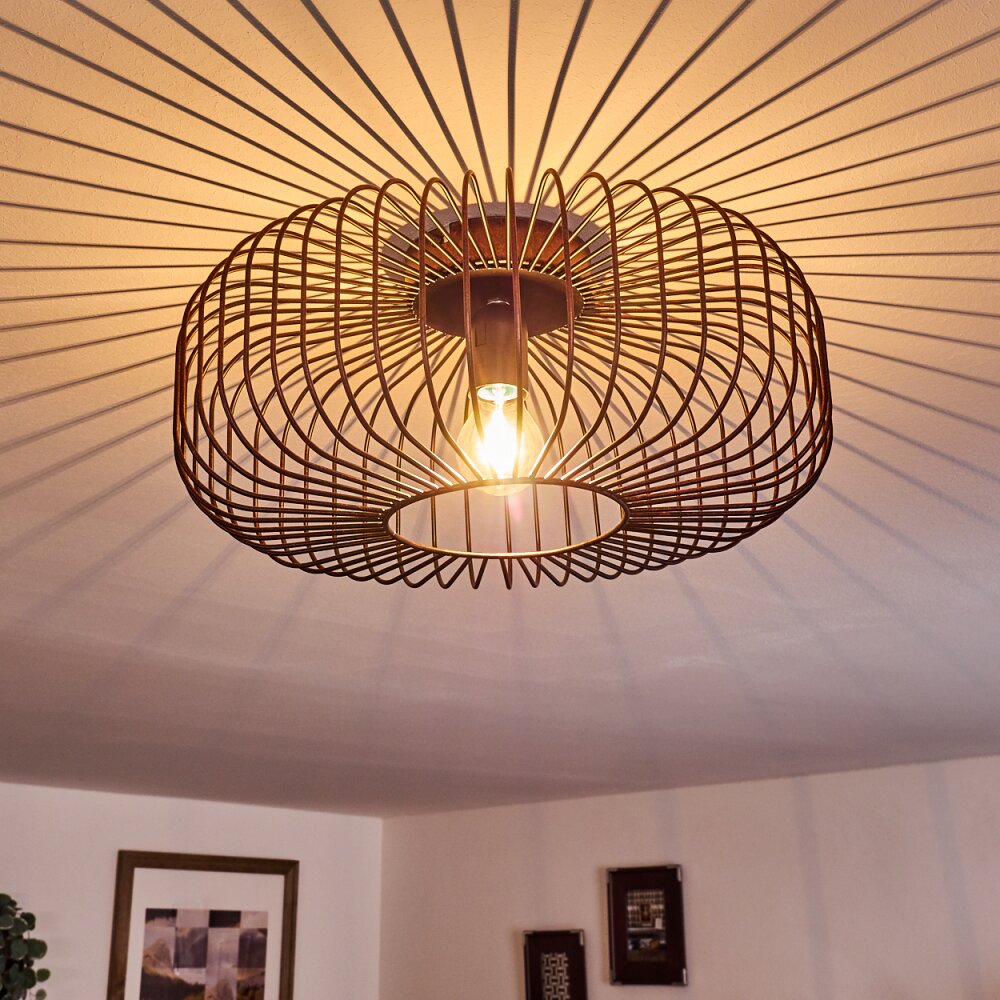 Plafonnier Wemude Cuivre, Noir, 1 lumière main product photo