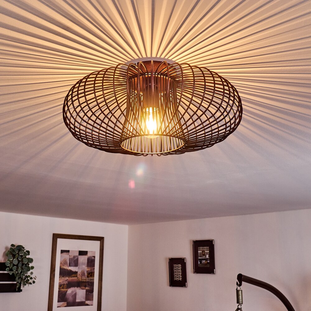 Plafonnier Wemude Cuivre, Noir, 1 lumière main product photo