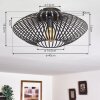 Plafonnier Wemude Noir doré, 1 lumière