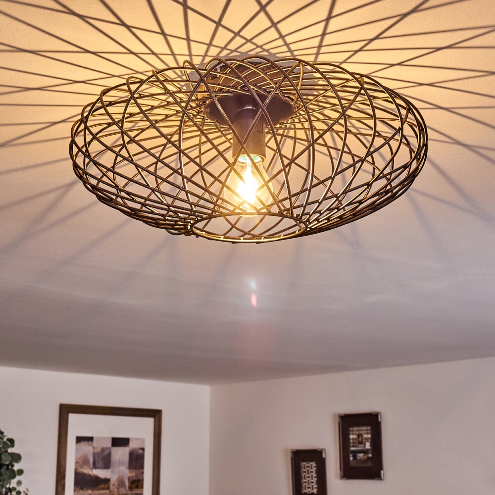 Plafonnier Wemude Noir doré, 1 lumière main product photo