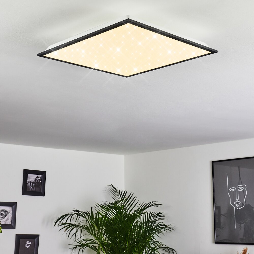 Plafonnier Salmi LED Noir, Blanc, 1 lumière main product photo