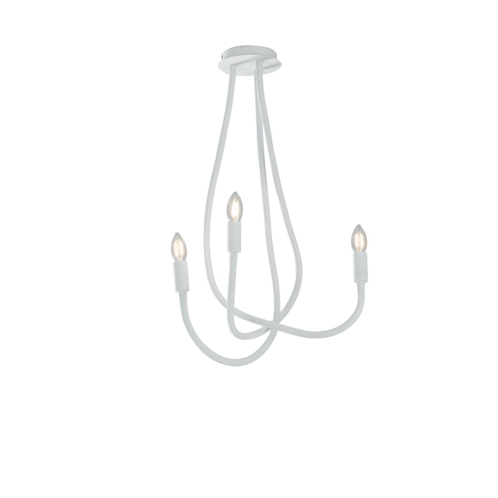 Plafonnier Lutec Lover Blanc, 3 lumières main product photo