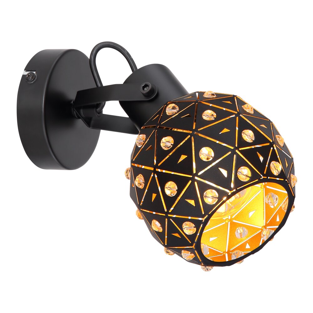 Spot Globo JODIE Noir, 1 lumière main product photo