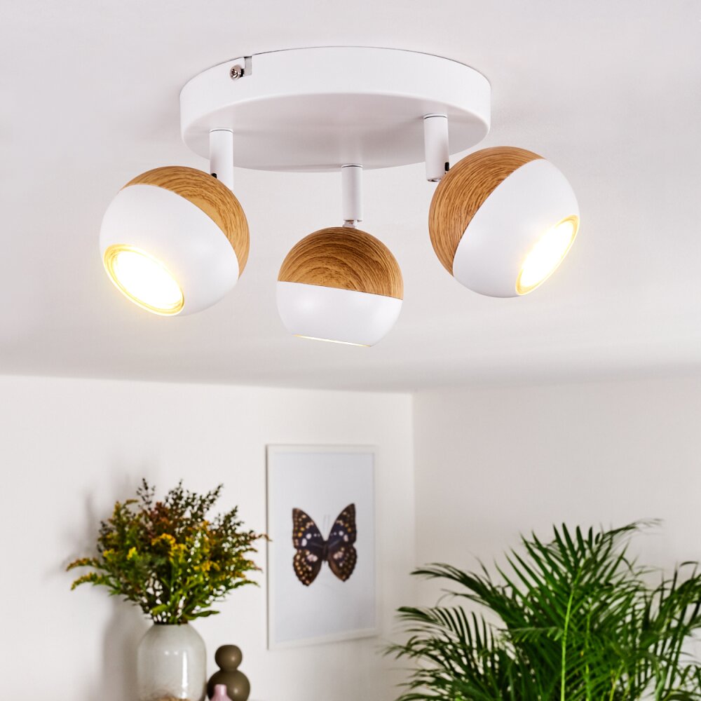 Plafonnier Kotaoa LED Blanc, 3 lumières main product photo