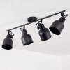 Plafonnier Juliboy Noir, 4 lumières