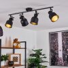 Plafonnier Juliboy Noir, 4 lumières