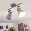 Plafonnier Susu Gris, 2 lumières